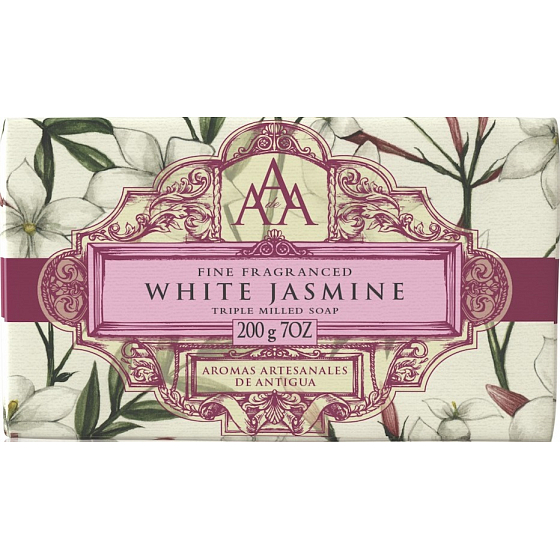 Somerset Toiletry Bílý jasmín luxusní třikrát mleté toaletní mýdlo 200 g