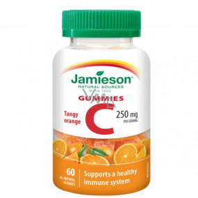 Jamieson Vitamin C Gummies Pomeranč pastilky posilující imunitu 250 mg doplněk stravy 60 tablet