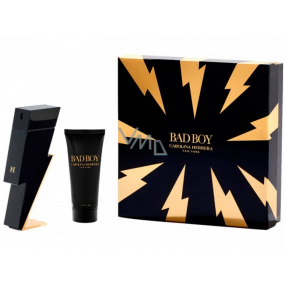 Carolina Herrera Bad Boy toaletní voda pro muže 100 ml + sprchový gel 100 ml, dárková sada pro muže