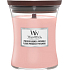 WoodWick Pressed Blooms & Patchouli - Drcené květy a pačuli vonná svíčka s dřevěným knotem a víčkem sklo střední 275 g