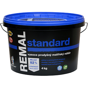 REMAL Standard vysoce prodyšná barva na zeď, 4 kg