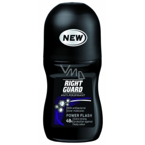Right Guard Power Flash kuličkový deodorant roll-on pro muže 50 ml