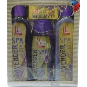 Bohemia Gifts Spa Lavender lázeň 500 ml + sprchový gel 300 ml + sůl do koupele 600 g + mýdlo 100 g, kosmetická sada