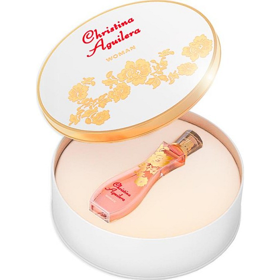 Christina Aguilera Woman parfémovaná voda 30 ml + plechová krabička, dárková sada