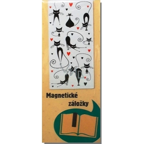Albi Original Magnetická záložka do knížky Kočky na bílé 9 x 4,5 cm