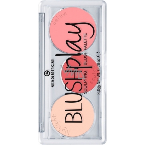 Essence Blush Play Sculpting Blush Palette stínovací paletka 10 Play It Peach 8 g