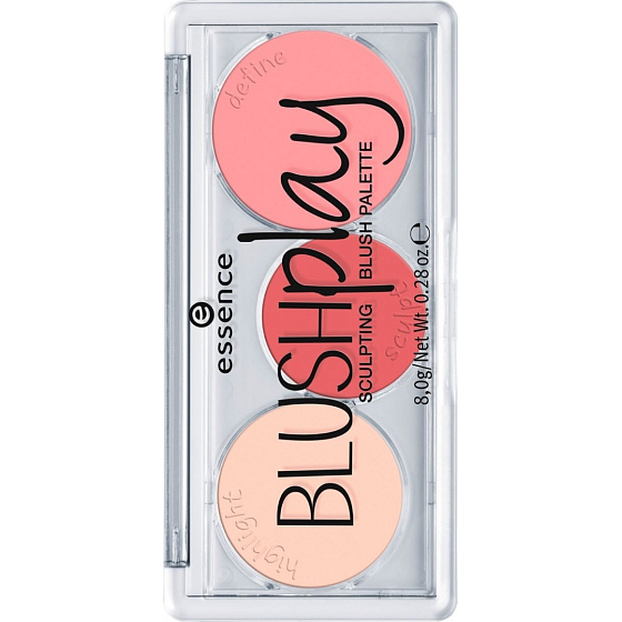 Essence Blush Play Sculpting Blush Palette stínovací paletka 10 Play It Peach 8 g