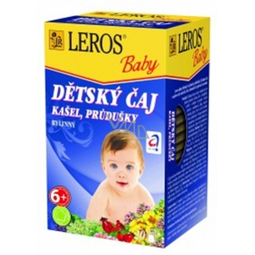 Leros Baby Kašel, průdušky bylinný čaj pro děti 20 x 1,5 g