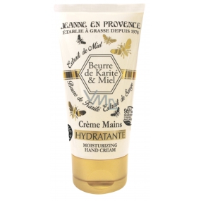 Jeanne en Provence Beurre de Karité & Miel Bambucké máslo a Med extra výživný a hojivý krém na ruce 75 ml