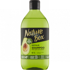 Nature Box Avokádo Regenerační šampon na vlasy se 100% za studena lisovaným avokádovým olejem, vhodné pro vegany 385 ml