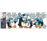 Samolepky plastické tučňáci 57 x 20 cm