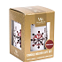 WoodWick Pomegranate - Granátové jablko vonná svíčka s dřevěným knotem petite 3 x 31 g + Bílá vločka svícen dárkový set