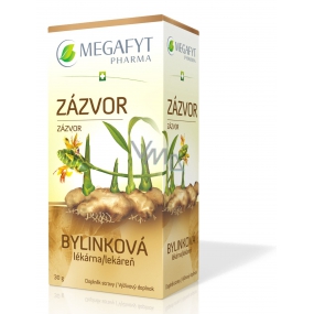 Megafyt Bylinková lékárna Zázvor bylinný čaj napomáhá k trávení, dýchání a duševní pohodě 20 x 1,5 g