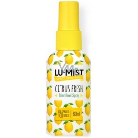 Lu-Mist Citrus Fresh sprej do záchodové mísy osvěžovač, rozprašovač 100 použití 60 ml