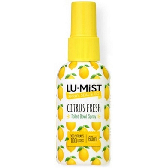 Lu-Mist Citrus Fresh sprej do záchodové mísy osvěžovač, rozprašovač 100 použití 60 ml