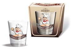 Nekupto Hobby skleněný dárkový panák Vášnivý kuchař 0,04 l