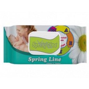 Doctor Wipes Spring Line Komplex 5 vitamínů vlhčené ubrousky pro děti 72 kusů