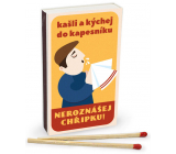 Nekupto Originální zápalky v retro stylu Neroznášej chřipku 45 kusů