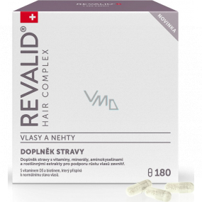 Revalid Hair Complex doplněk stravy pro vlasy a nehty 180 kapslí