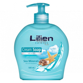 Lilien Exclusive Sea Minerals krémové tekuté mýdlo dávkovač 500 ml