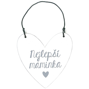 Nekupto Cedulka srdce Nejlepší maminka 6,5 x 6,5 x 0,5 cm