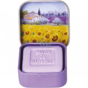 Esprit Provence Levandule a slunečnice Marseillské toaletní mýdlo v plechu 25 g
