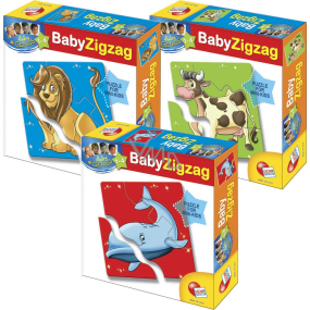 Baby Genius Maxi Puzzle Zigzag pro děti 12 dílků různé druhy, doporučený věk 1-4