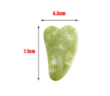 Serpentin Gua Sha redukuje vrásky, otoky, zlepšuje pružnost pokožky 4,3 x 7,1 cm, kámen léčitelů