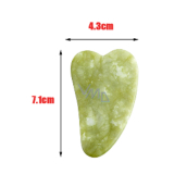 Serpentin Gua Sha redukuje vrásky, otoky, zlepšuje pružnost pokožky 4,3 x 7,1 cm, kámen léčitelů