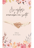 Albi Dárkový náramek Maminka a dcera, Srdce symbol lásky 1 kus