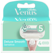 Gillette Venus Deluxe Smooth Sensitive náhradní hlavice 4 kusy, pro ženy