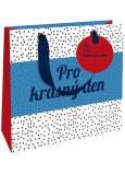 Nekupto Dárková papírová taška na mini hrníčky Pro krásný den 18 x 16 x 8 cm