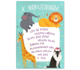 Albi Přání do obálky K narozeninám Veselá zvířátka Jitka Molavcová Bambini di Praga - Máme rádi zvířata 14,8 x 21 cm