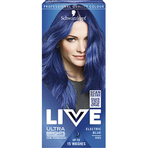Schwarzkopf Live Ultra Brights barva na vlasy Ocelově modrá 095