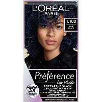 L'oreal Paris Préférence Vivid Colors barva na vlasy, Blue Black 1.102