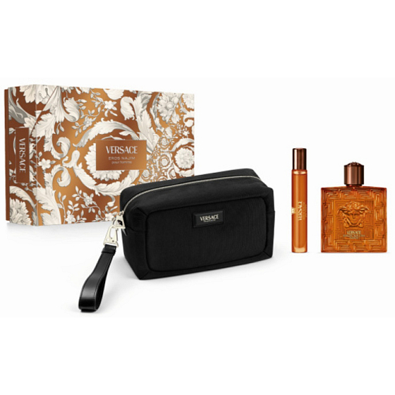 Versace Eros Najim parfém 100 ml + cestovní sprej 10 ml + taštička, dárková sada pro muže