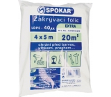 Spokar Extra Zakrývací folie LDPE, 40 µ, 20 m?, 4 × 5 m