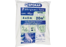 Spokar Extra Zakrývací folie LDPE, 40 µ, 20 m?, 4 × 5 m