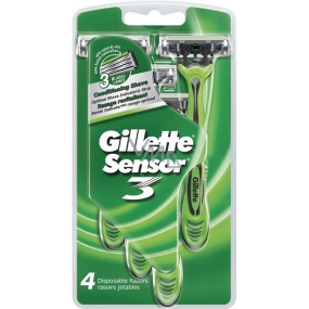 Gillette Sensor 3 holítka 3břity pro muže 4 kusy