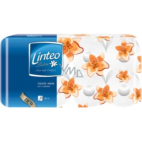 Linteo Satin toaletní papír 2 vrstvý bílý 10 kusů