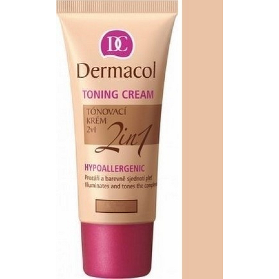 Dermacol Toning Cream 2v1 make-up Biscuit 30 ml