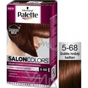 Schwarzkopf Palette Salon Colors barva na vlasy odstín 5-68 Světle hnědý kaštan