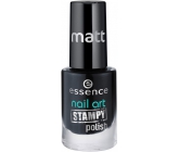 Essence Nail Art Stampy Polish lak na razítka 02 Black 5 ml