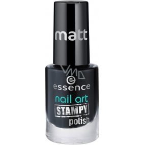 Essence Nail Art Stampy Polish lak na razítka 02 Black 5 ml