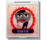 Nekupto Miss Cool Dárkové zrcátko do kabelky Kočka baret Krásná & šik