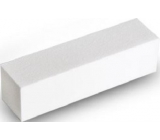 Pilník na nehty 4 stranný blok bílý 9,5 x 2,5 x 2,5 cm 5312