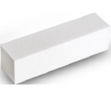 Pilník na nehty 4 stranný blok bílý 9,5 x 2,5 x 2,5 cm