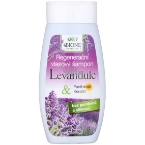 Bione Cosmetics Levandule & Panthenol, Keratin regenerační šampon na vlasy 250 ml