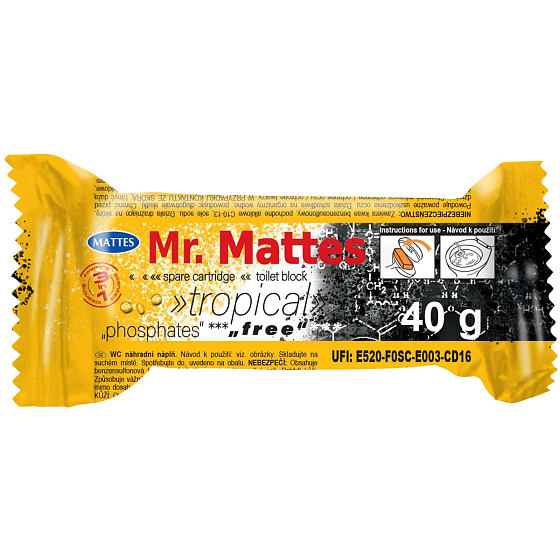 Mr. Mattes 3v1 Tropical Wc závěs náhradní náplň 40 g