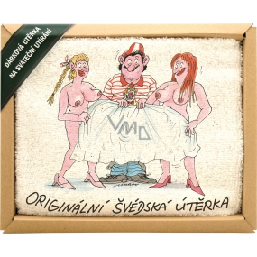 Bohemia Gifts Dárkový ručník na sváteční vytírání Švédská utěrka